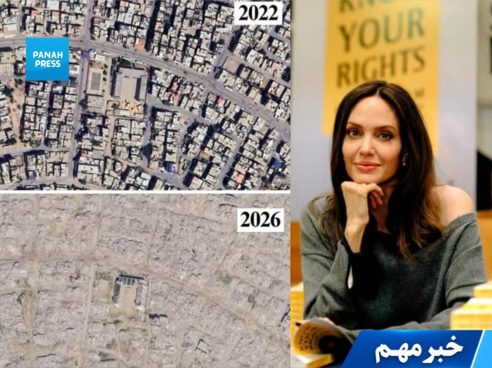 آنجلینا جولی تصاویر ماهواره‌ای از ویرانی غزه را منتشر کرد