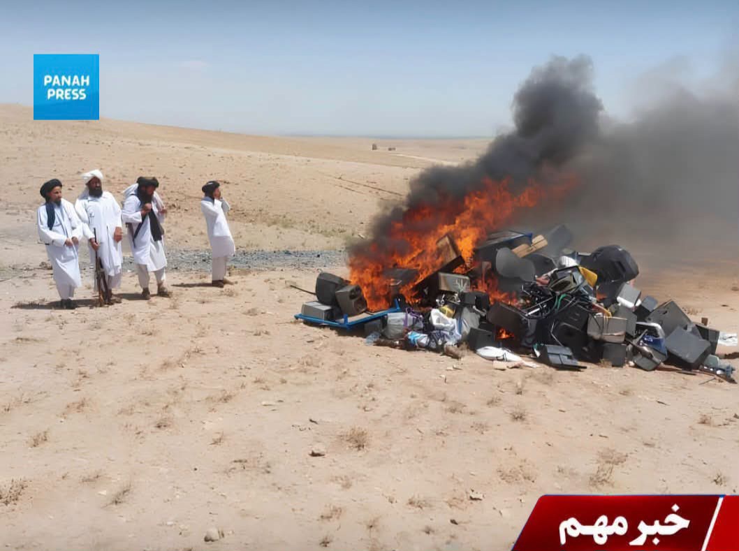 Taliban Burn 832 Musical Instruments and Music-Playing Devices in Kunar