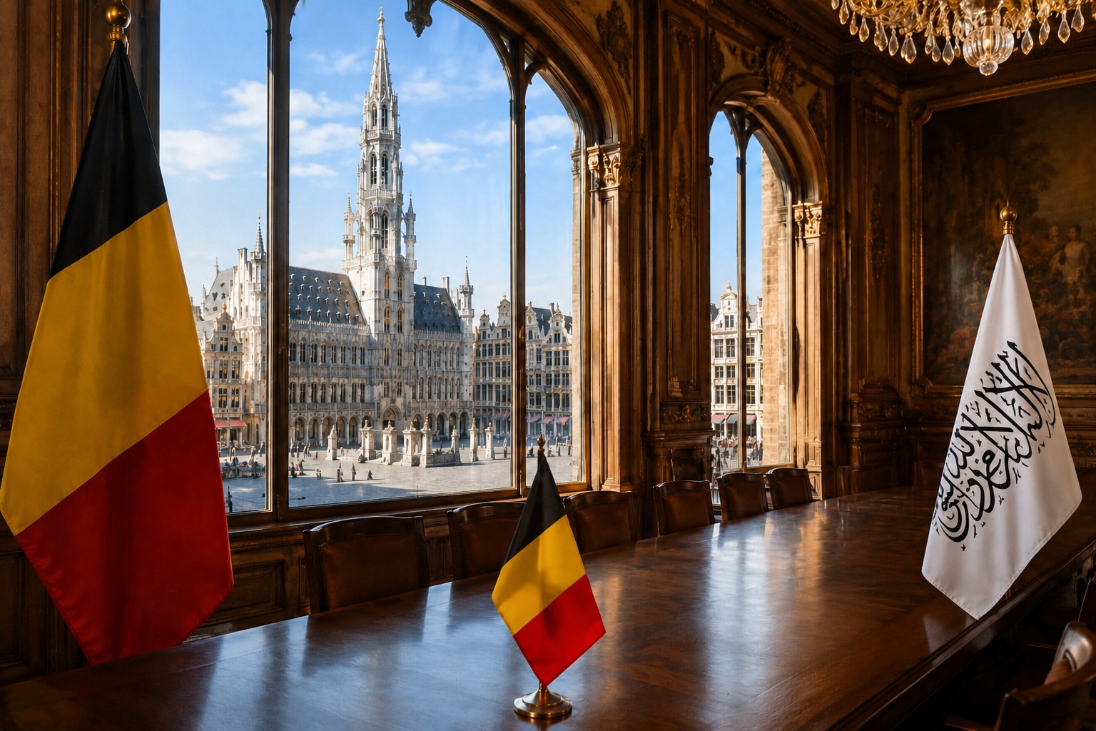 Belgian security checks have begun for a possible Taliban delegation visit to Brussels